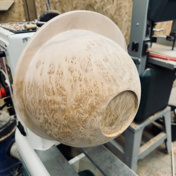 Schale • Linde Maserknolle, ø 34 cm, H 17 cm
